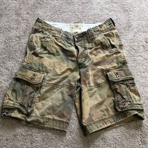 Hollister camo cargo shorts